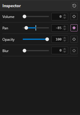 Keyframe automation screenshot